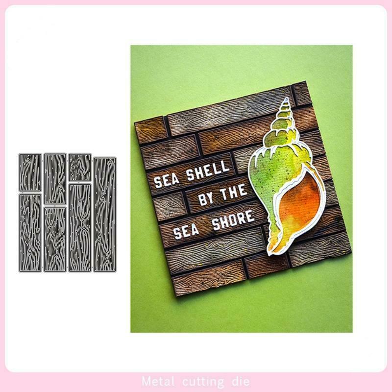 Wood Grain Metal Cutting Dies Stencil for DIY Craft Making Greeting Card Paper
