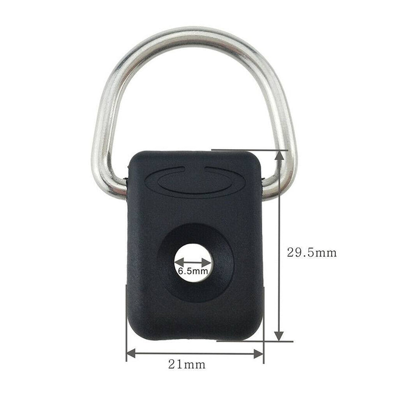 Stainless Steel Canoe Kayak D-ring Fishing Rigging Bungee For Boats Rowing Boats