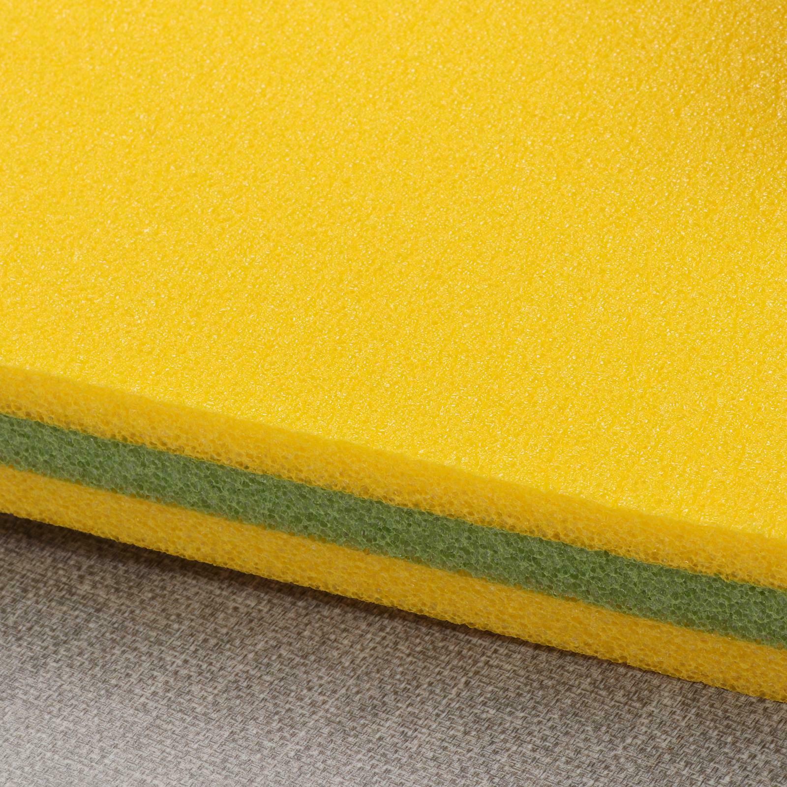 2X Foam Water Lounge 43 x 16 In. Pool or Lake Floating Lounger Pad Mat, Yellow