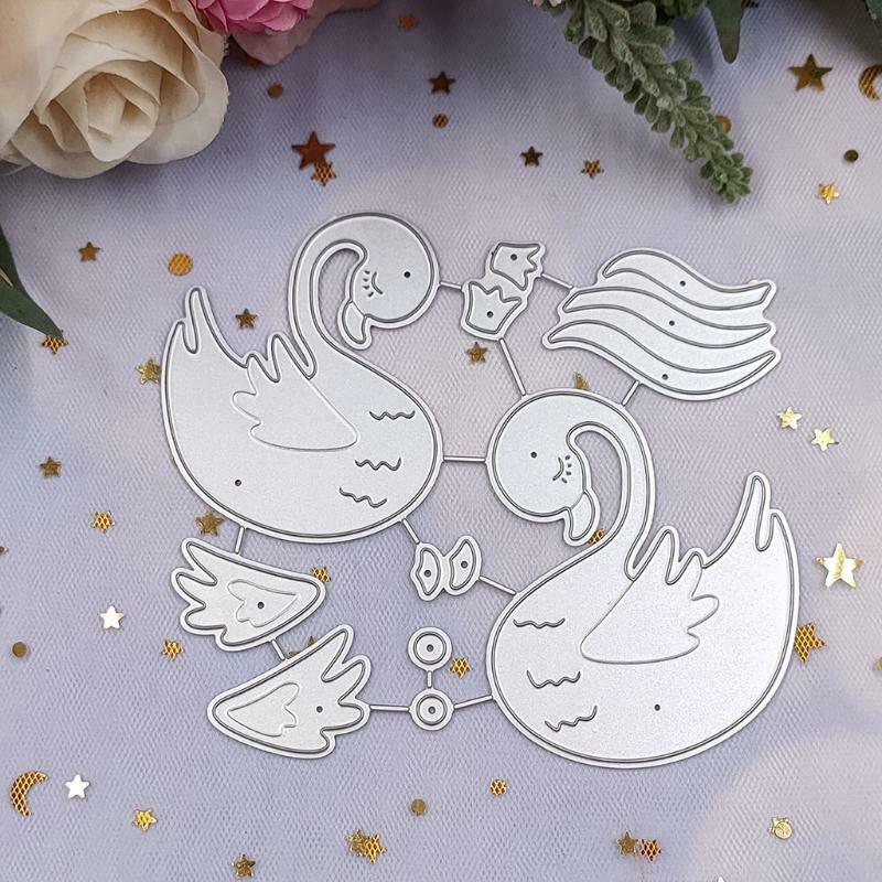 Swan Metal Cutting Dies Stencil DIY Scrapbooking Album Paper Card Template Mold