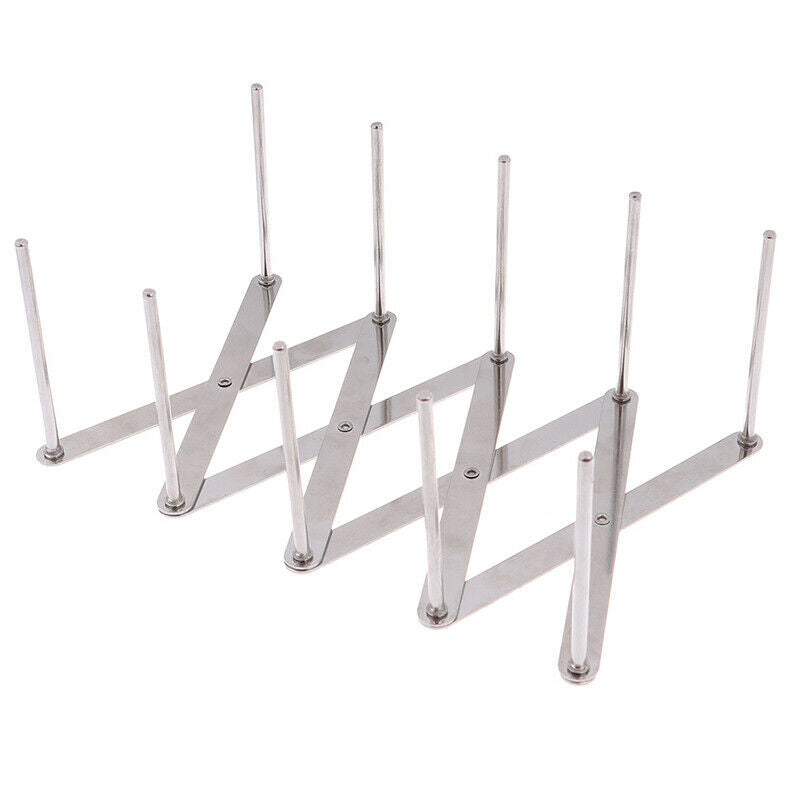 1PC Kitchen Adjustable Pot Lid Dish Holder Rack Steamer Shelf Tray Cookway3BDAU