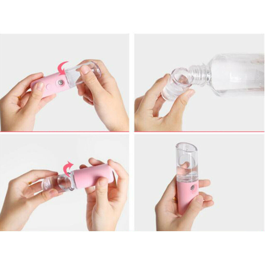 5x  USB Handy Mini Nano Mister Face Hydration Facial Moisturizing Mist Sprayer