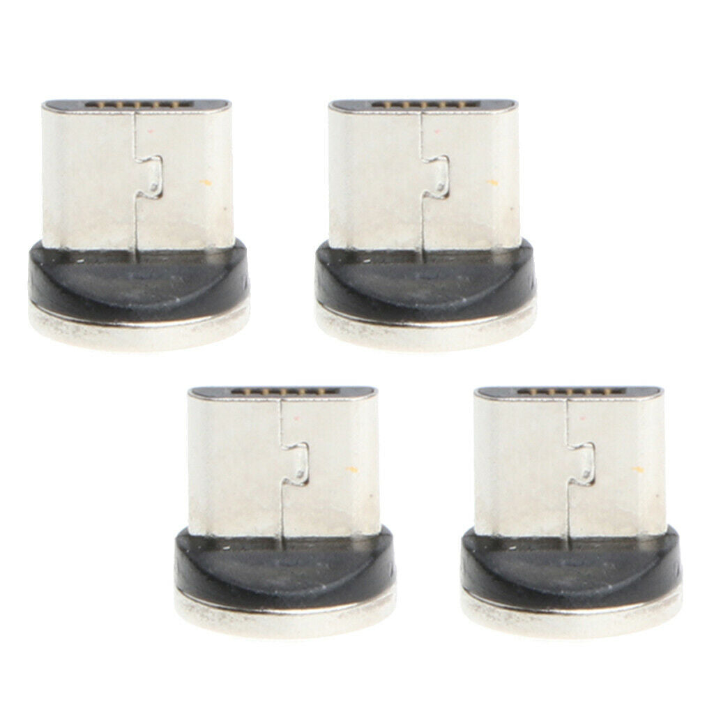 4Pcs Micro USB  Tips Cord Magnet For