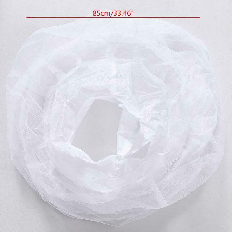 Women Bridal 3 Hoop A-Line Floor-Length Full Slip Petticoat Ball Gown Two-Layer