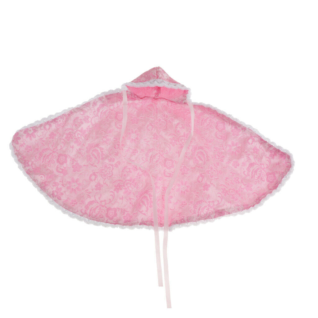 2x Costume Accs Cloak for 1/6 Blythe SD Dress Up Outfits Pink and Blue