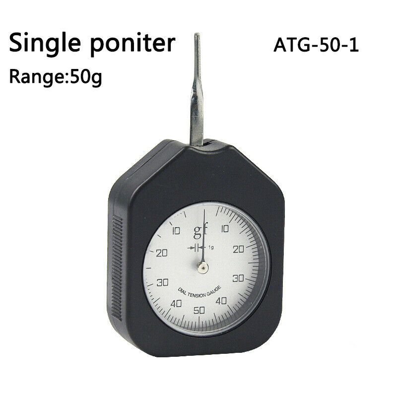 Single Tension Gauge Pinter Force Meter with Measuring Range 10 to 50 to 10g