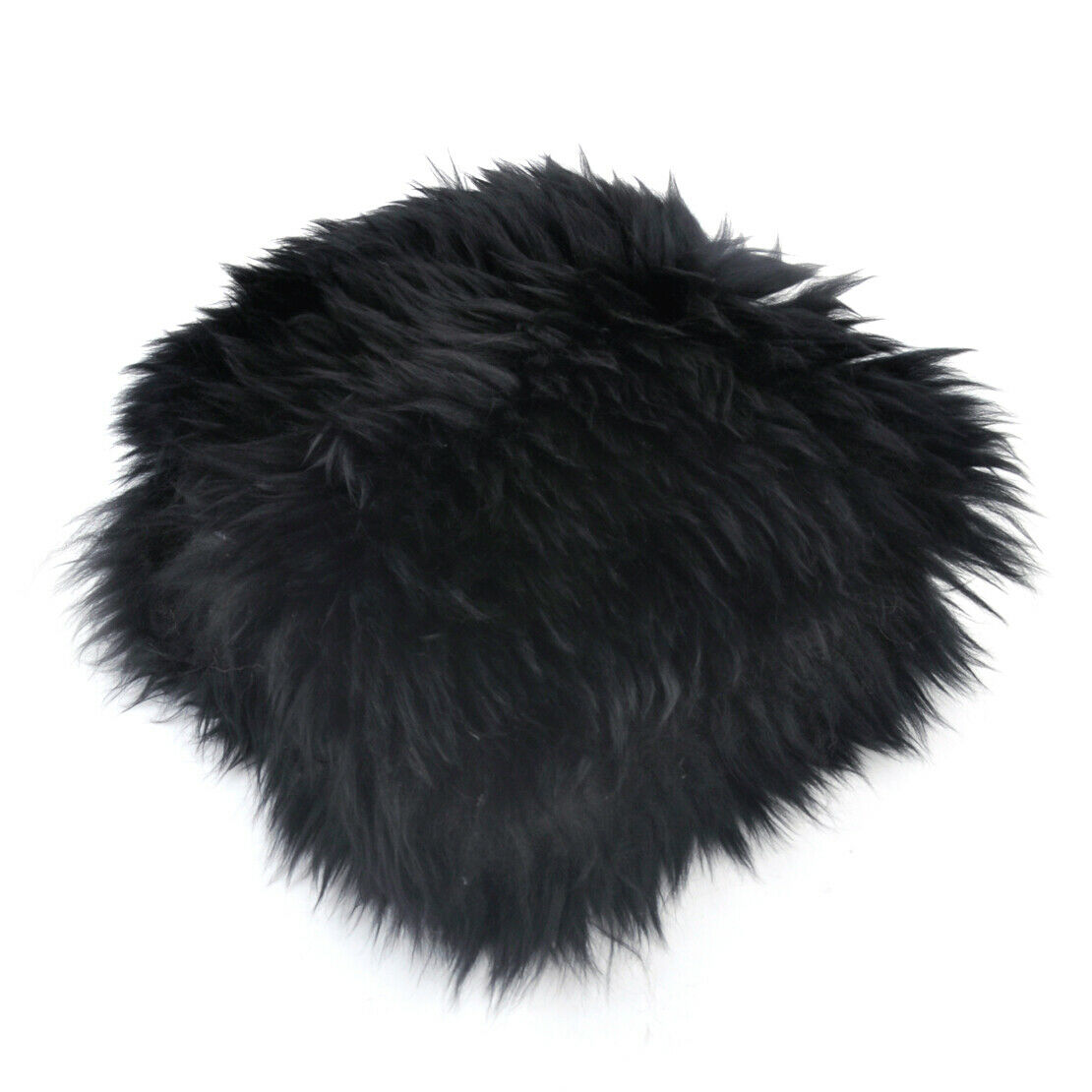 Black Car Sheepskin Wool Center Console Armrest Box Cover Durable Pad Cushion An