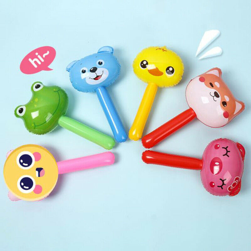 Inflatable Hammer Air Hammer With Bell Kids Children Blow Up Noise Maker .l8
