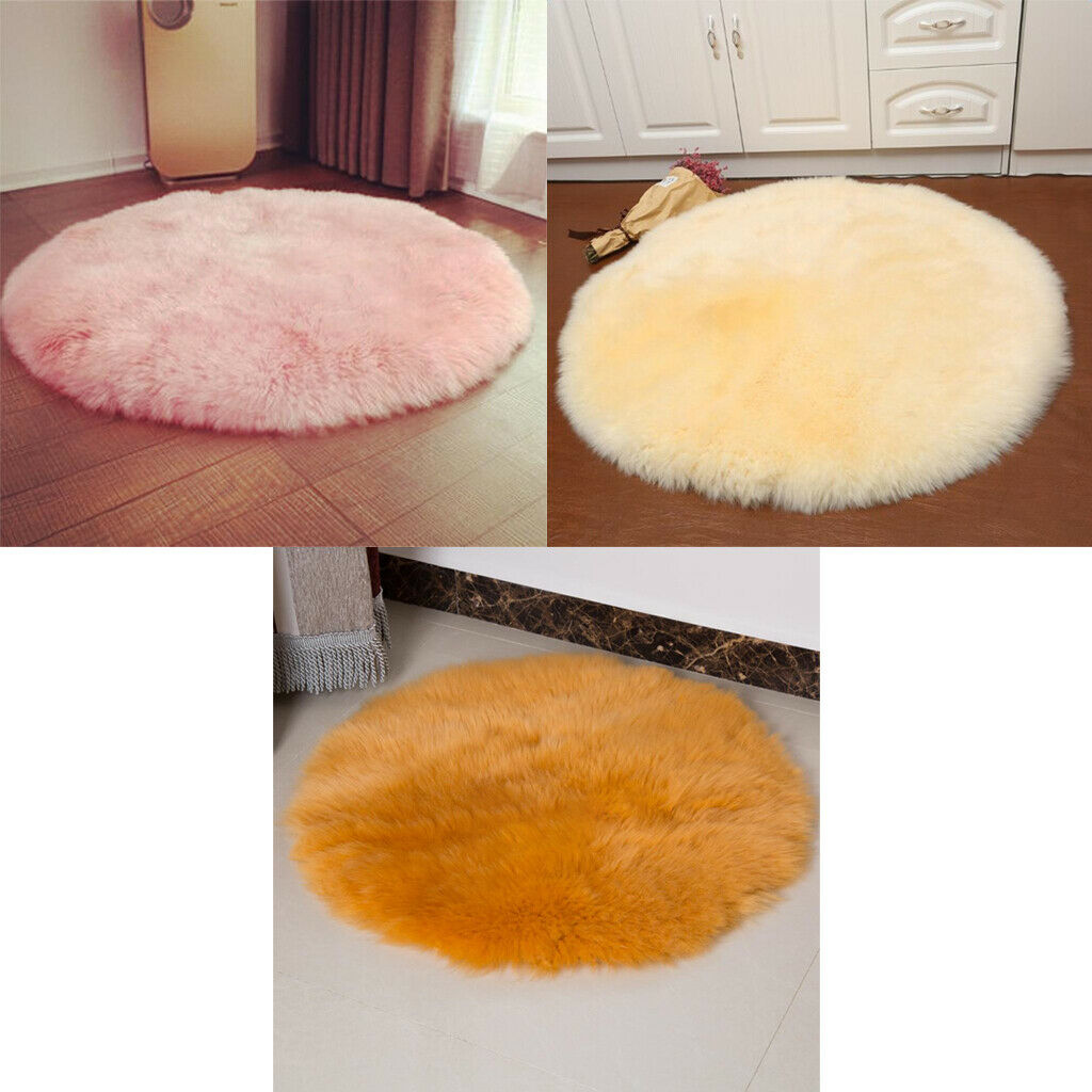 3 Pieces Rug Shaggy Rug Round Area Rugs Floor Mat Home Decor Carpets