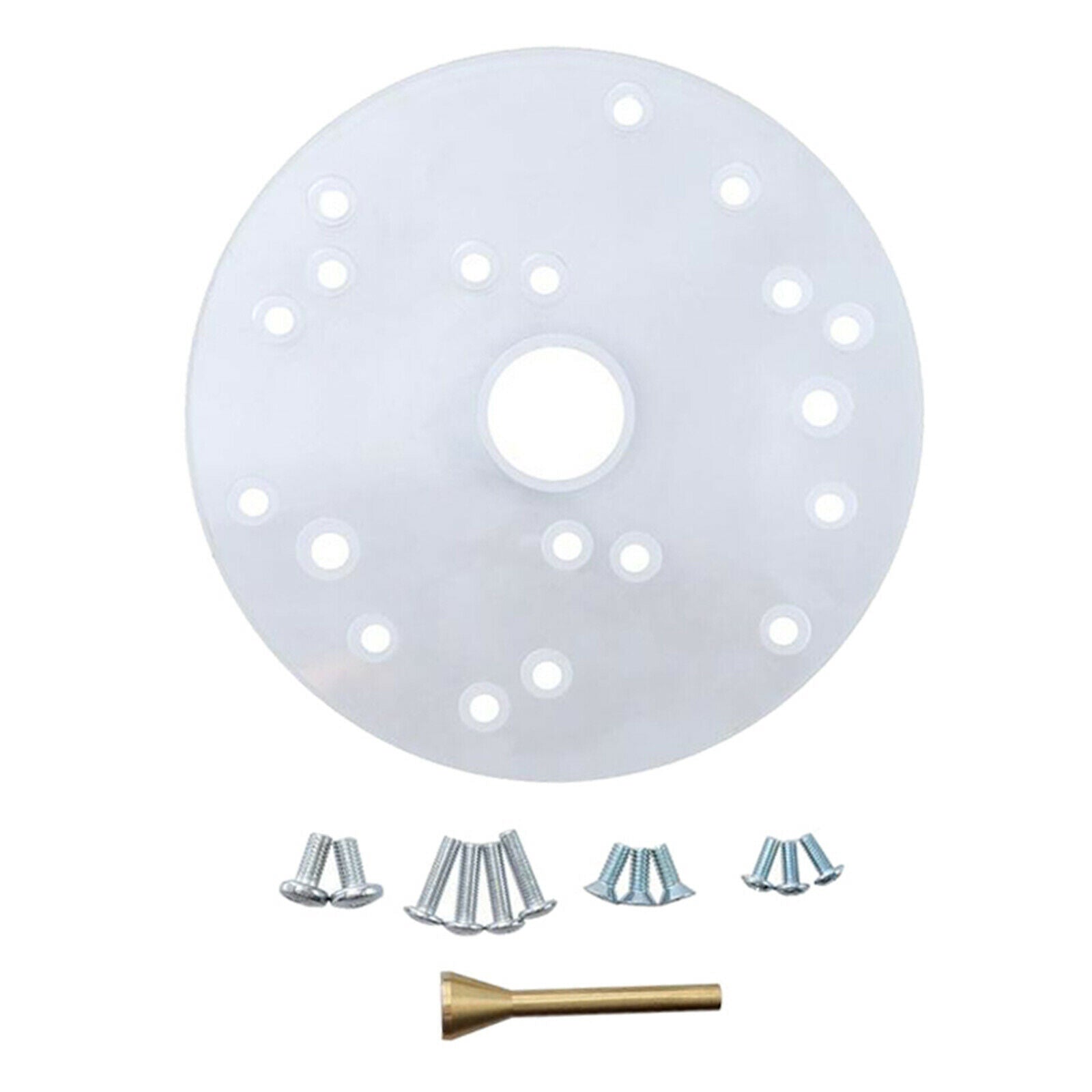 Universal 6.5" Acrylic Router Table Base Plate for Porter-Cable, Ryobi, Bosch