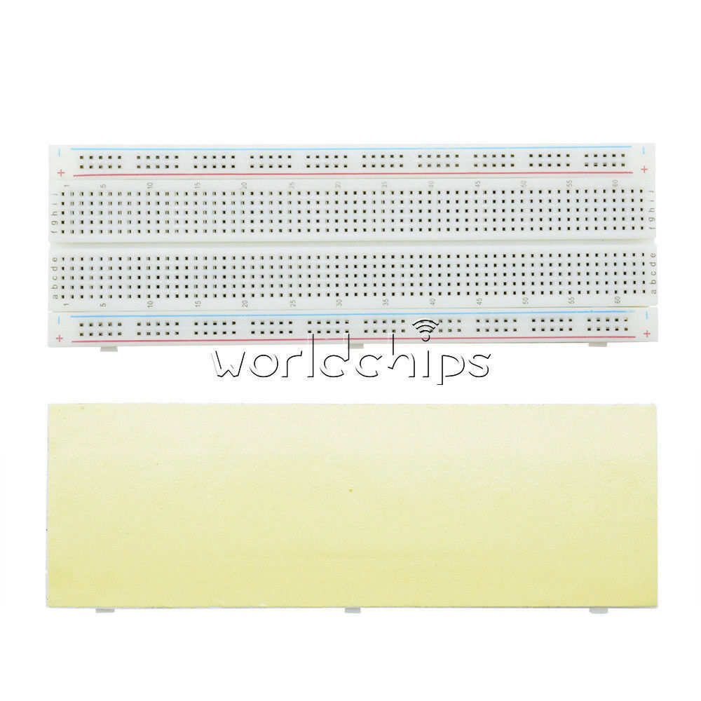 10Pcs MB102 Solderless Breadboard Protoboard 830 Tie Points 2 buses Test Circuit