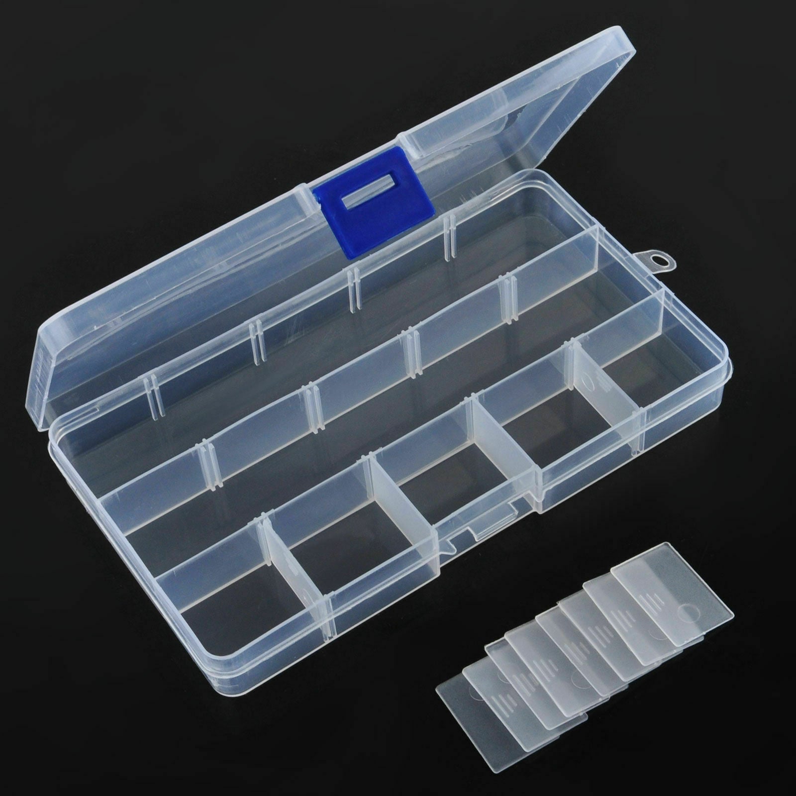 Plastic Box Jewelry Bead Storage Container Craft Organizer 15 Lots Compartments