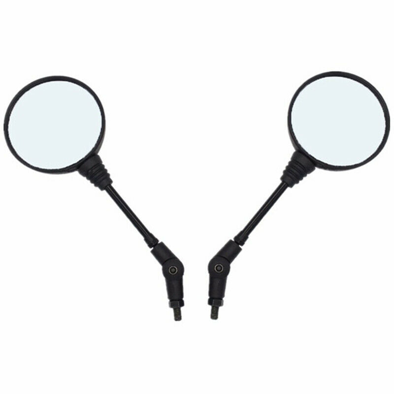 1Pair Universal Folding Motorcycle Side Rearview Mirror 10mm For KawasakiJADD