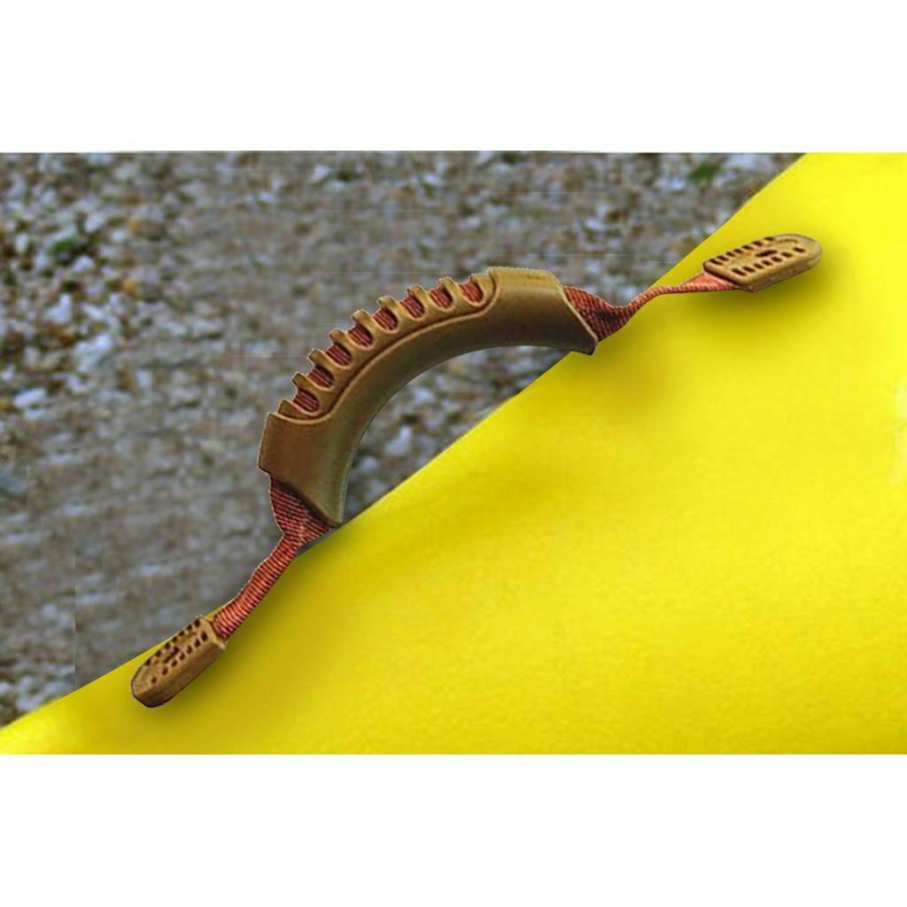 2 Pieces Brown Durable Kayak Canoe Dinghy Toggle Luggage Carry Handle Grip