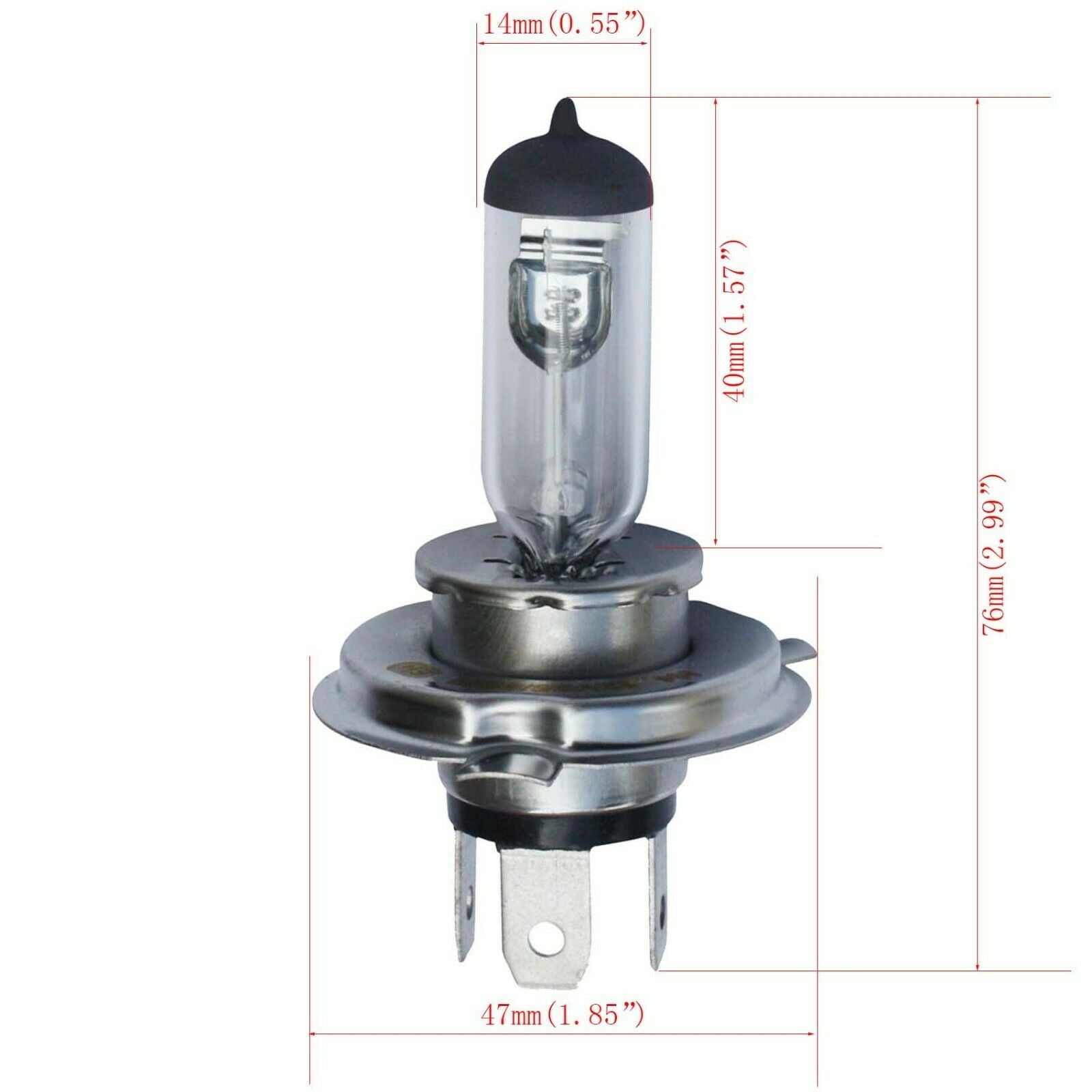 12V DC AC 35/35W H4 HS1 9003 halogen bulb 3000K E-bike Scooter/ATV Headlight H/L