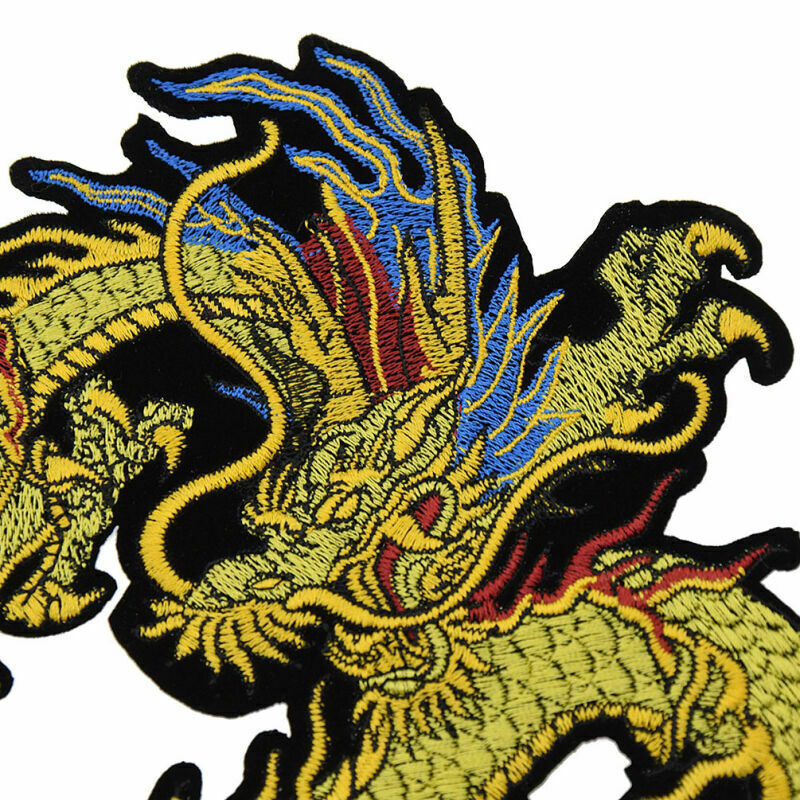 Embroidery Dragon Patches Sew on Applique Bag Clothing Sewing Badge Decor DIY