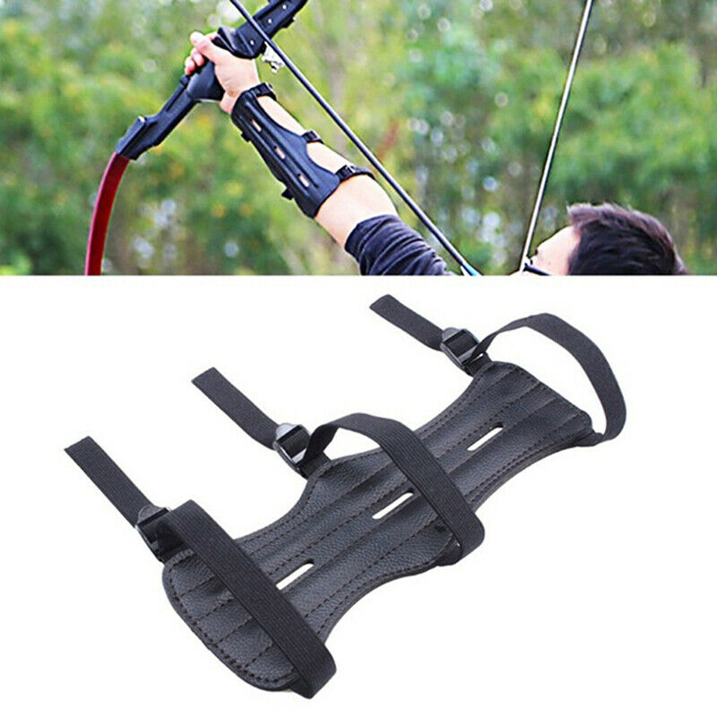 Outdoor Supplies Adjustable Archery Arm Guard Shooting Glove Hunting Brac.l8
