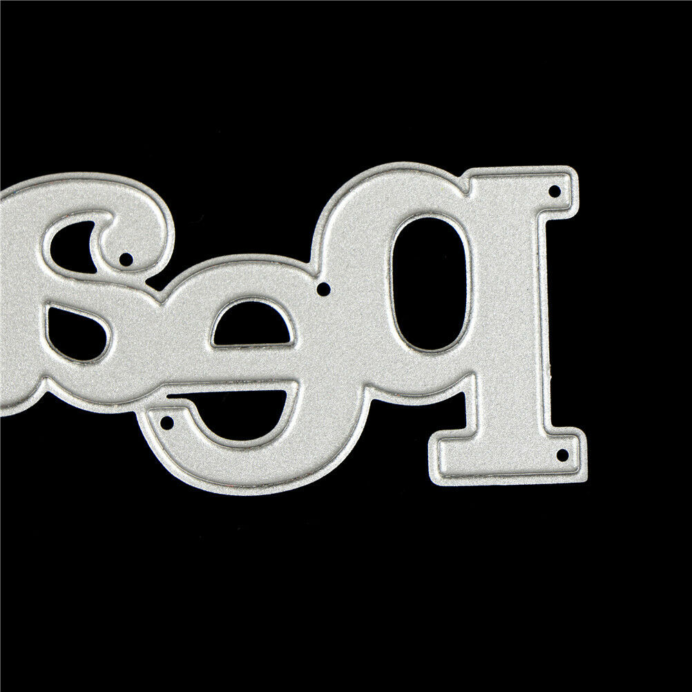 Greeting Words peace Metal Cutting Dies For DIY Scrapbooking Card Craft De.l8