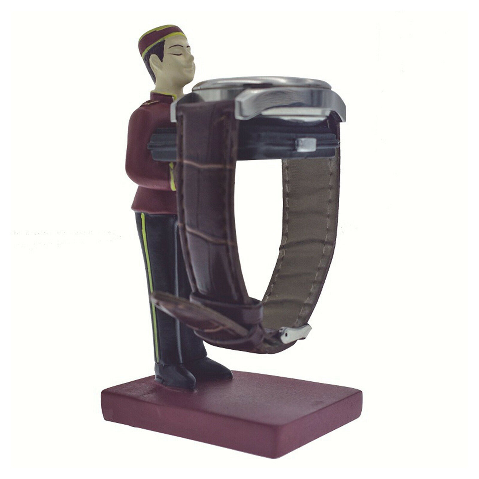 Watch Display Stand Waiter Shaped Organizer Showcase Glasses for Desk Home
