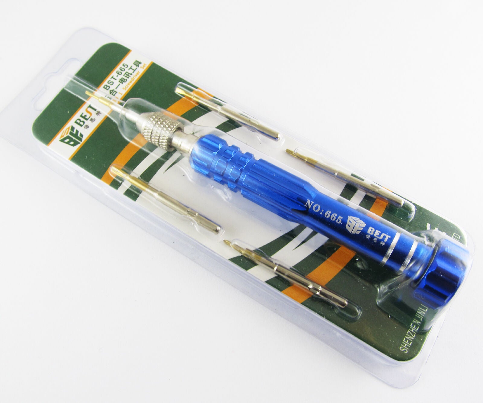 BST-665 5 in 1 Multi-function Kit Set Screwdriver pentacle0.8/PH000/(-)2.0/T5/T6