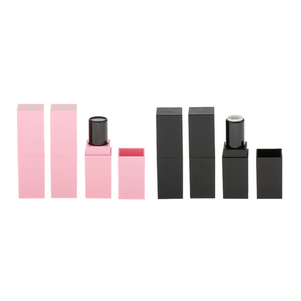 12.1mm Square Empty Lipstick Tubes Lip Balm Vials Containers Bottles 3x