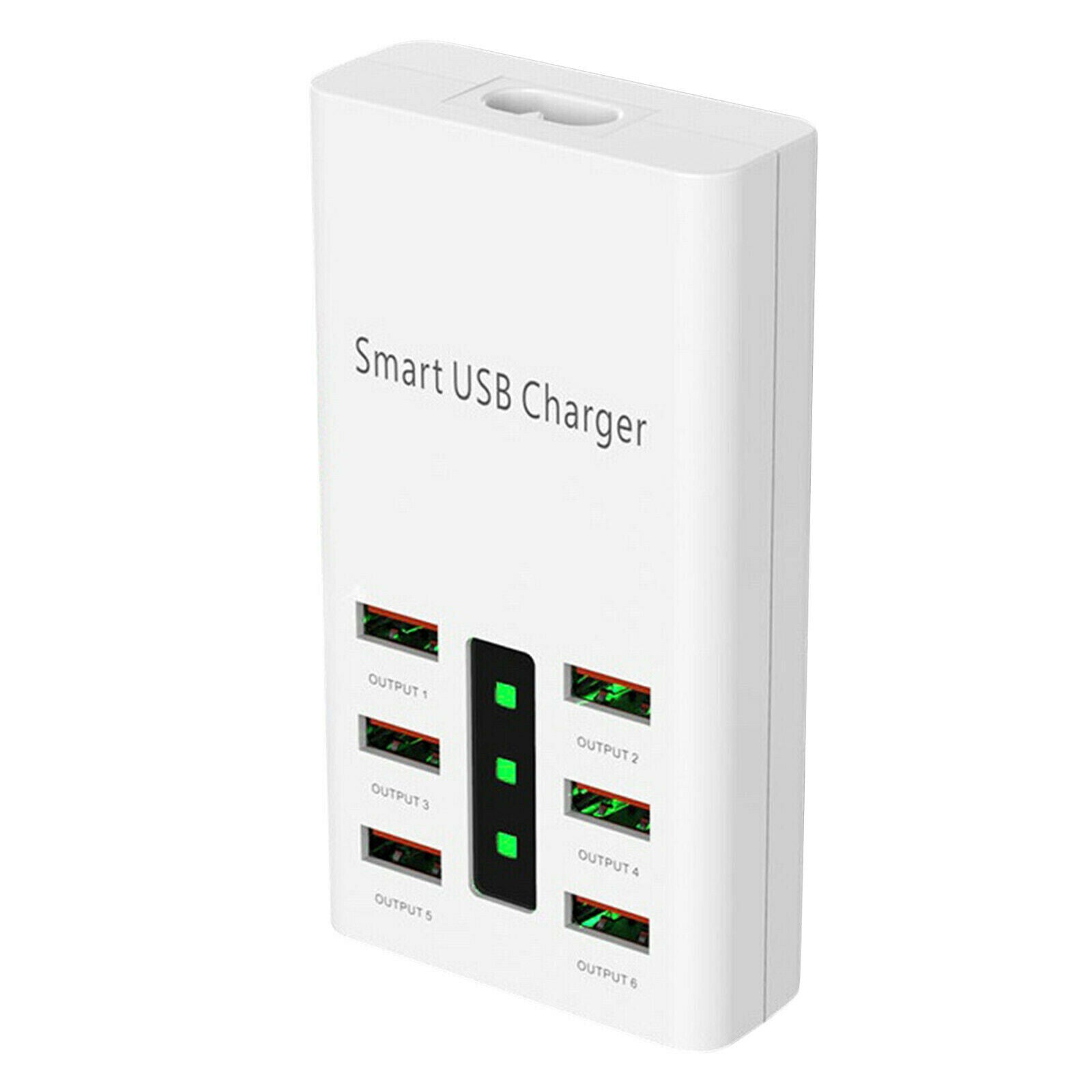 Cellphone Charger 30W Fast Charging USB Charger 6 Ports 6A Power Adapter US Plug