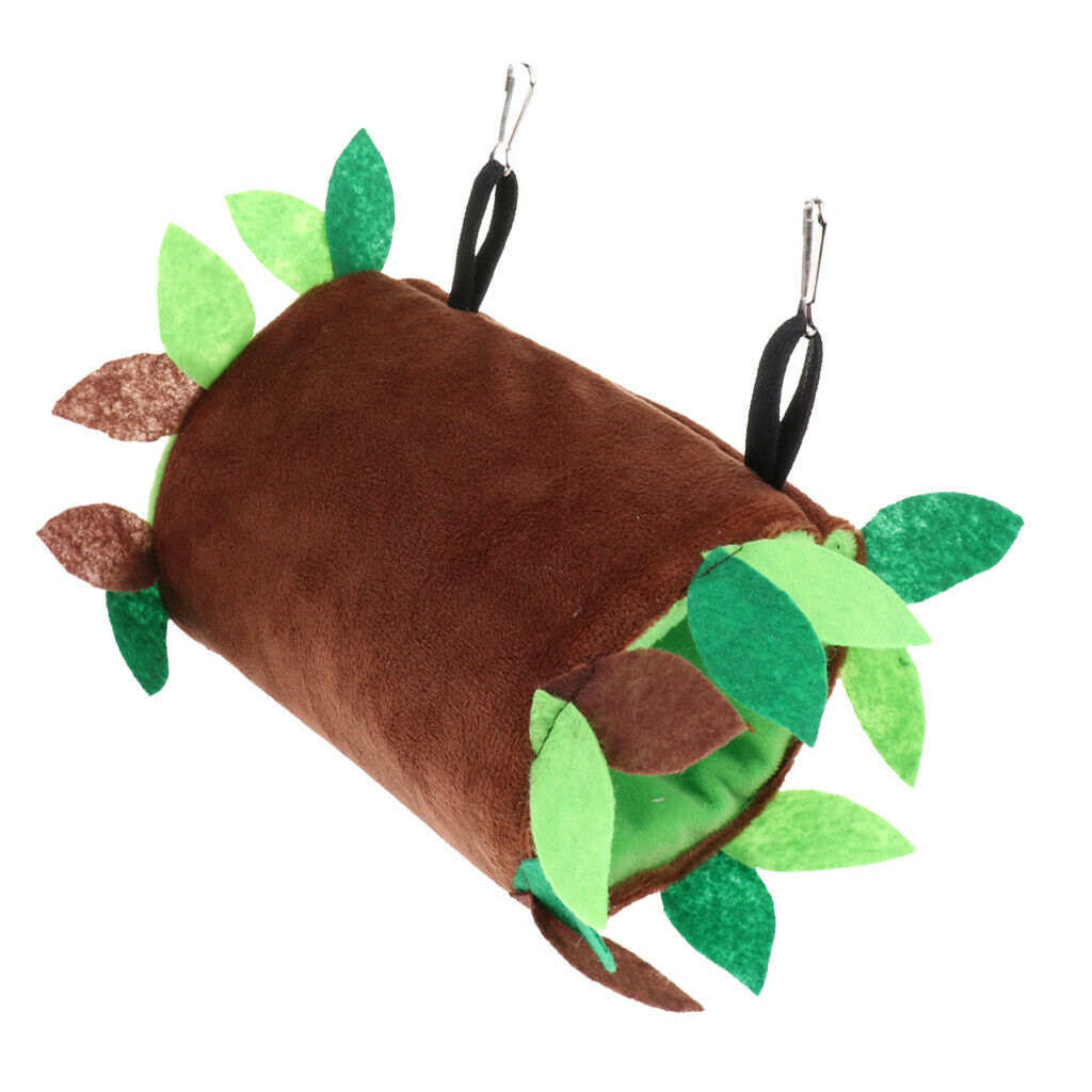 Pet Warm Sleeping Bed Hanging Cage Tunnel Hammock Habitat Decor