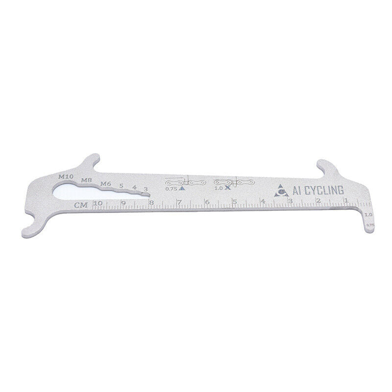 1pc Bicycle Chain Wear Checker Indicator Stainless Steel Measurement Rul.l8
