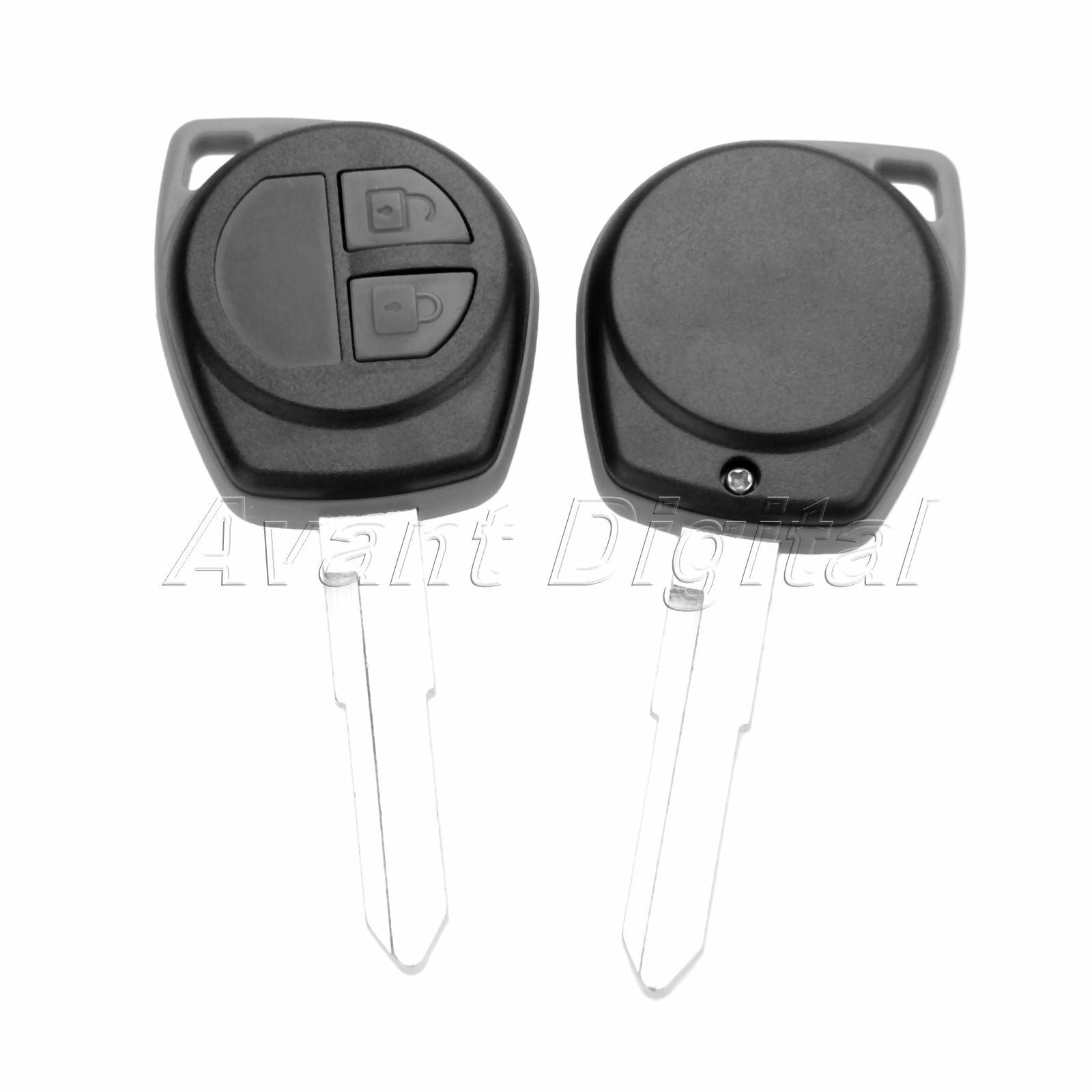 2Pcs Remote Key 2 Buttons 433 MHz ID46 Chip HU87 KBRTS004 Fit For Suzuki Swift