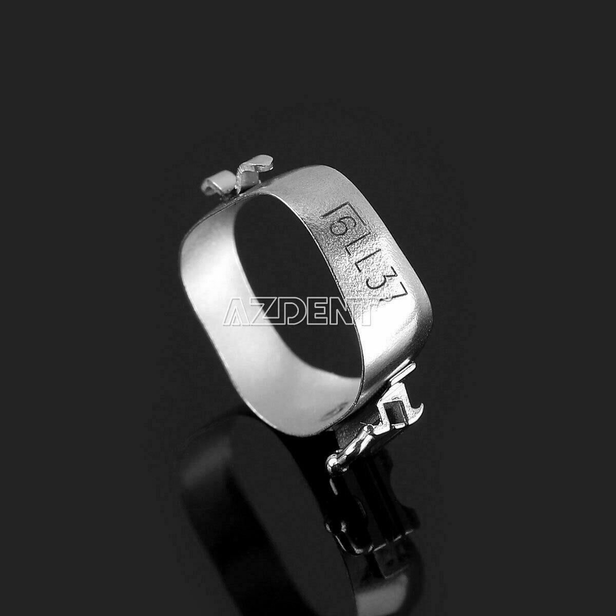 80pcs Dental Orthodontic 1st Molar M Bands & Buccal Tube Conv Roth.022 36#-40+#