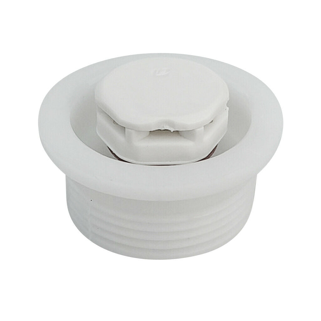 Stand Up Paddle Board Surfboard Auto Air Vent Plug with O-Ring, White