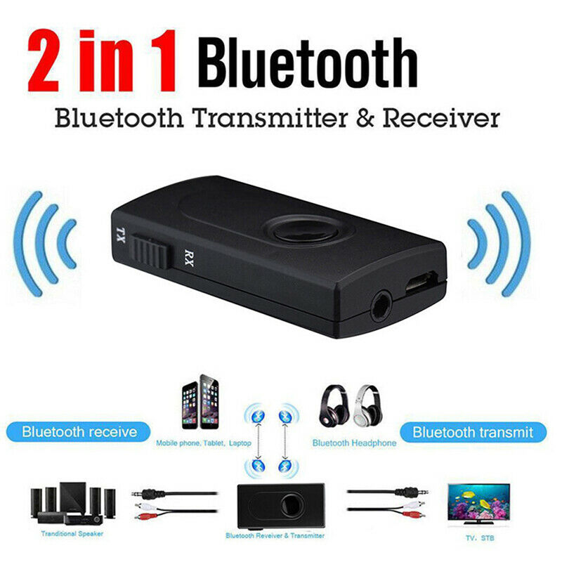 2 In 1 Bluetooth V4 Transmitter Receiver Wireless TV Phone PC Y1X2 MP3 MP.l8