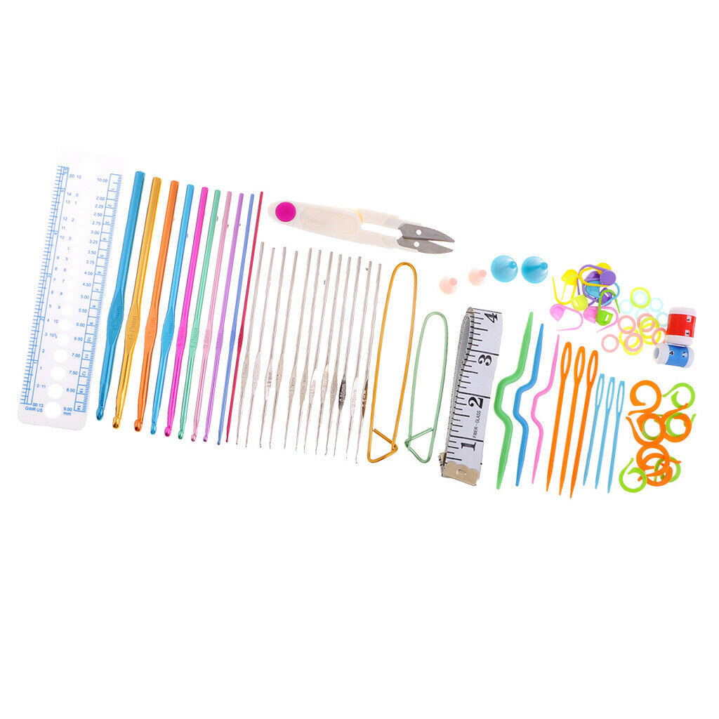 Metal Crochet Set Knitting Tools for Beginners And Family Members