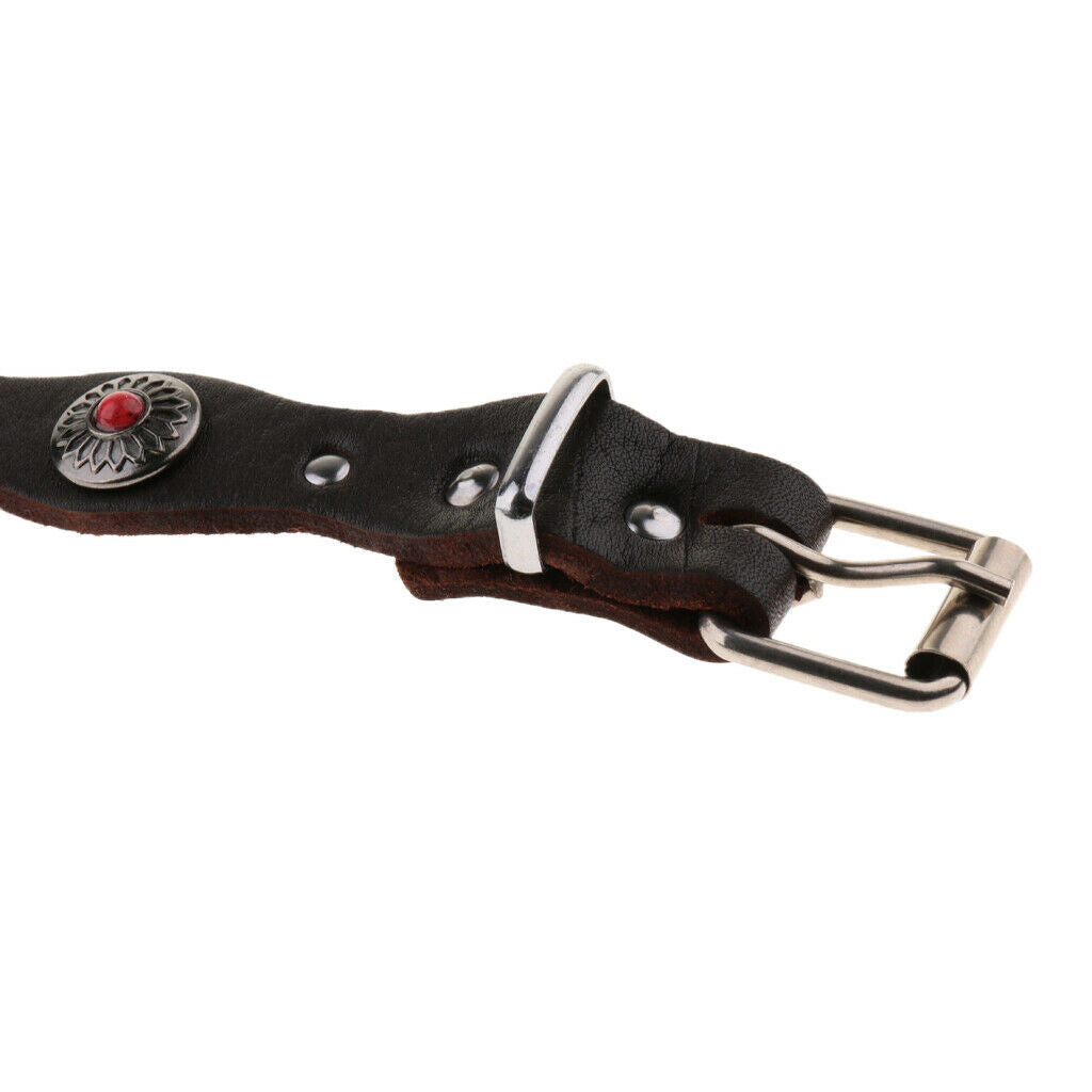 Ethnic style Dog Collar Adjustable Diamond Dog Puppy Pet Collars  Red M