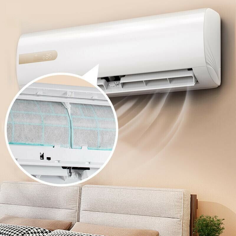 1X(6Pcs Air Conditioning Filters Wind Outlet Cover Self-Adhesion Cuttable Air 1)