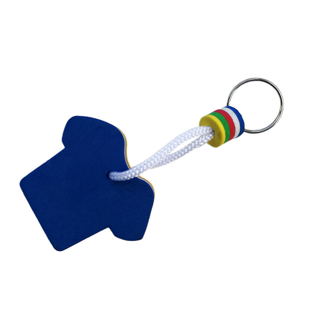 10X EVA Foam Floating Keyring for Boating Yachting Sailing Swim T Shirt Shape