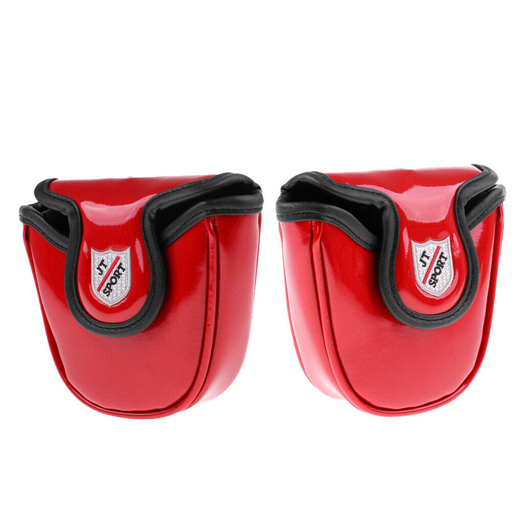 2Pieces Mallet Putter Headcover Magnetic, Universal Golf Putter Cover
