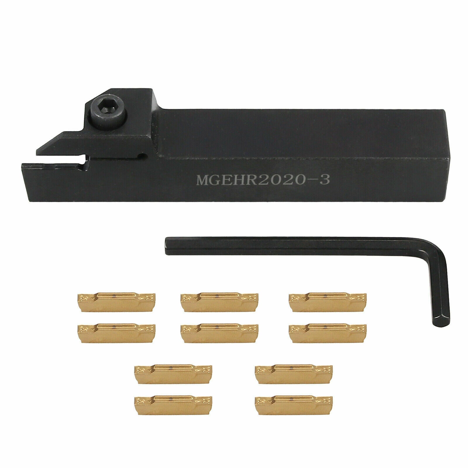 MGEHR2020-3 Lathe Grooving Parting Cutter Tool Holder + MGMN300-M 3mm Inserts