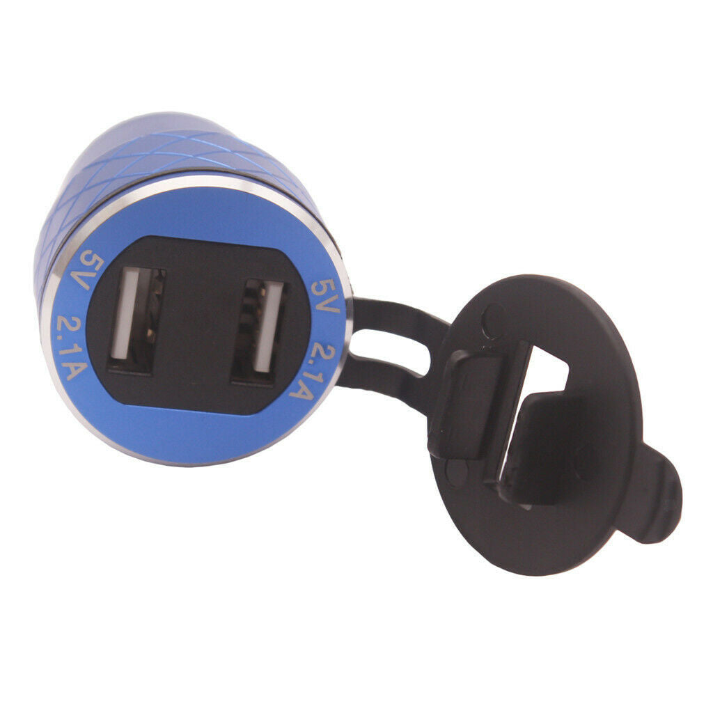 Motorcycle Dual USB Adapter Charger For  For  Hella 800XC Plug Socket