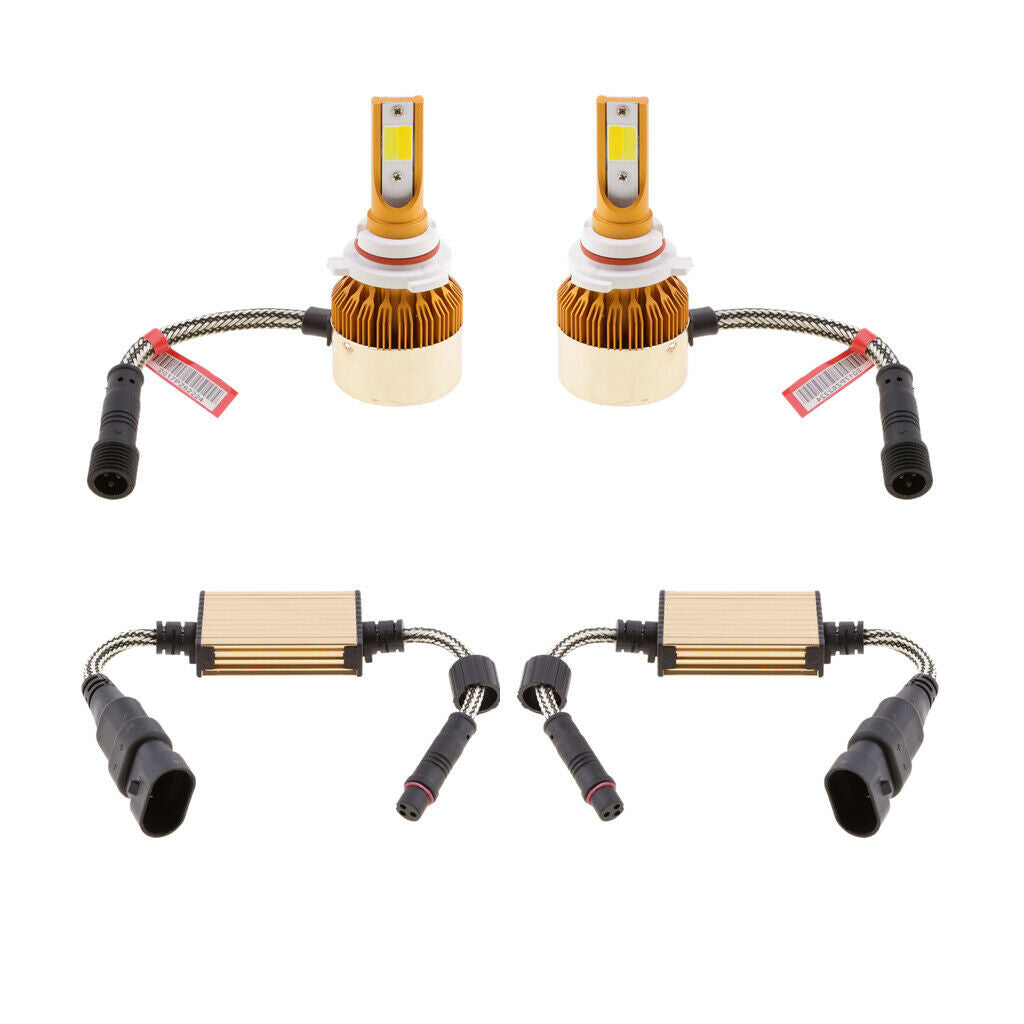 2 Pieces 9006 HB4 Dual Color Headlight Worklight Fog Light LED Aluminum Lamp