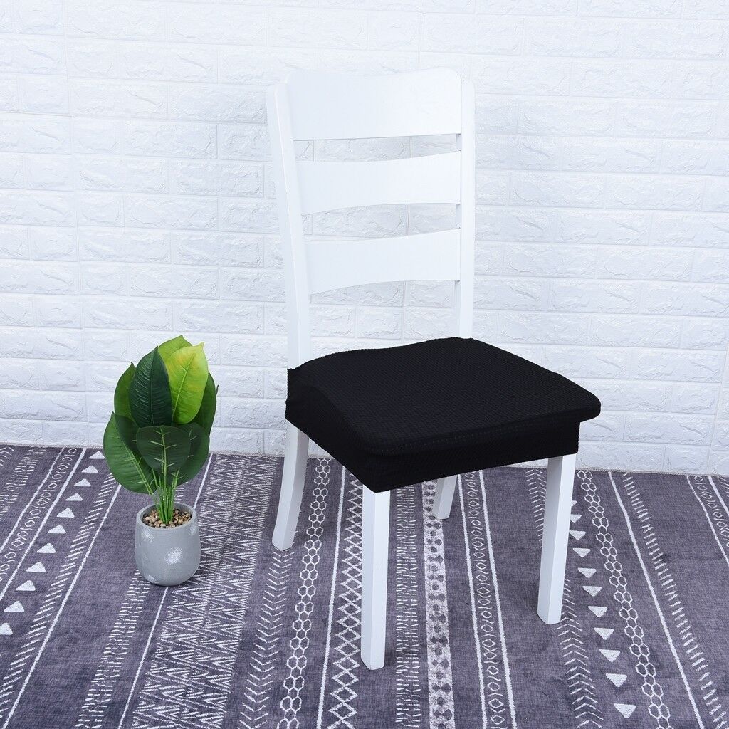 Waterproof Stretch Dining Chair   Cover Wedding Banquet Seat Cover Black