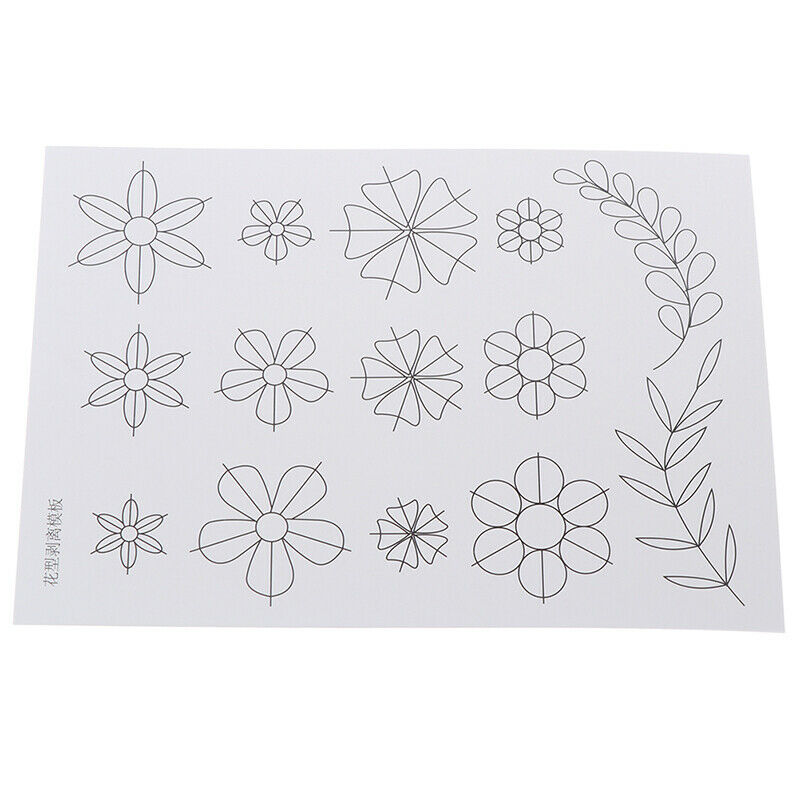 Flower Pattern Quilling Paper Template Mould Tools DIY Scrapbooking Paper.l8