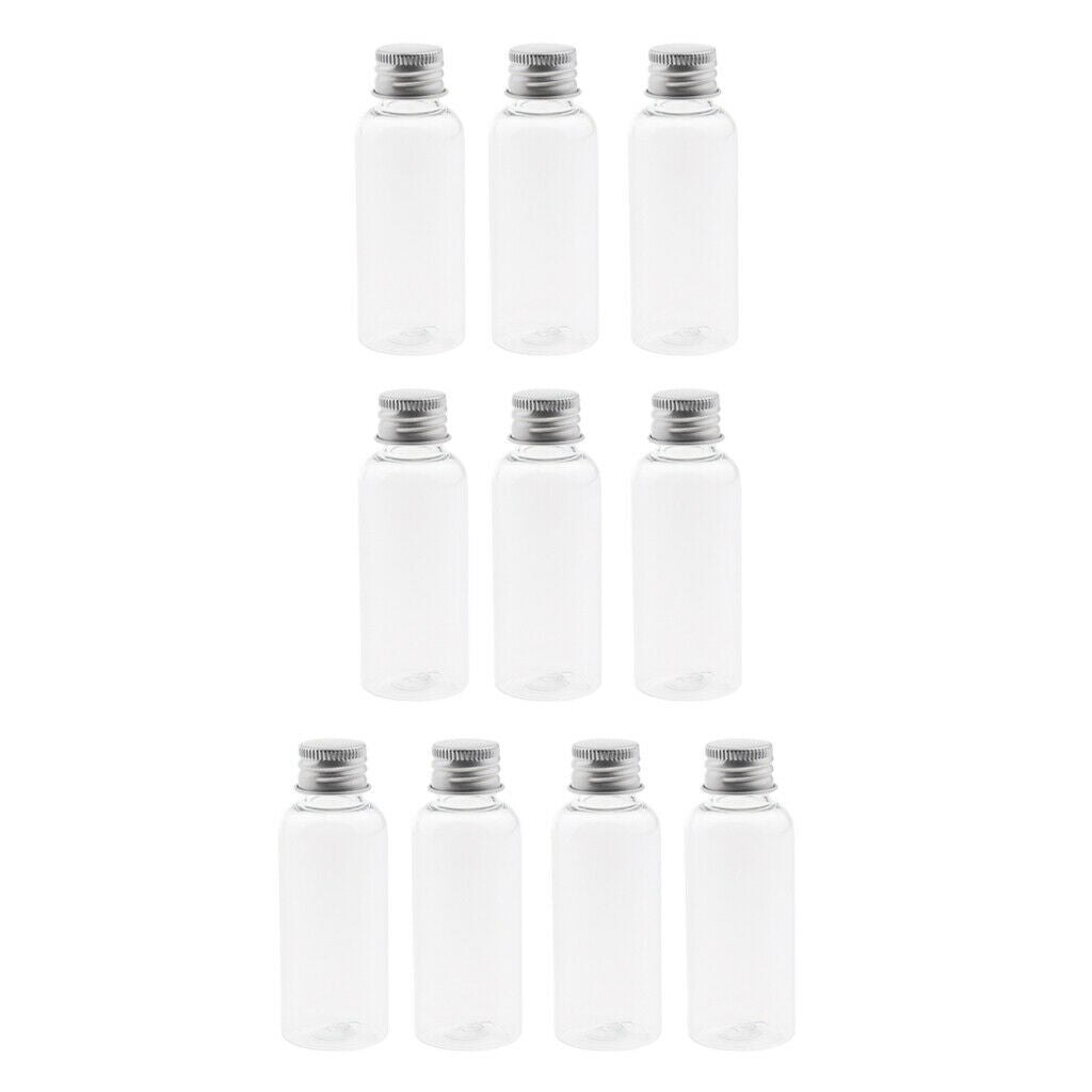 20 Pieces 50 ml/1.76 oz Clear Plastic Travel Bottles with Lid - Leakproof -
