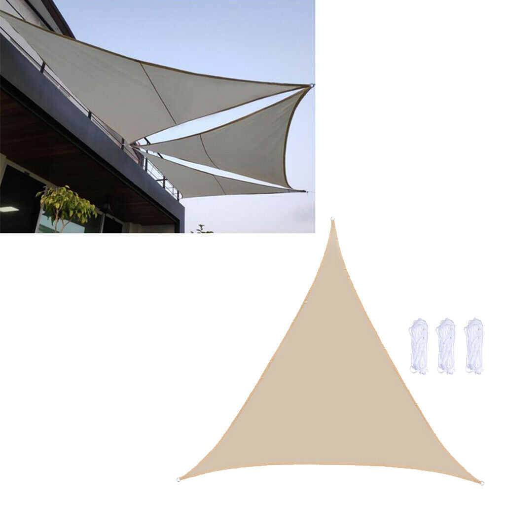 Sun Shade Sail UV Block Patio Canopy 3x3x3m for Garden Activities Beige
