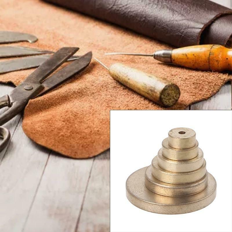 6 Pcs Leather Sizing Round Gauge 0.2"/0.3"/0.4"/0.5"/0.6"/0.8" Edge Distance