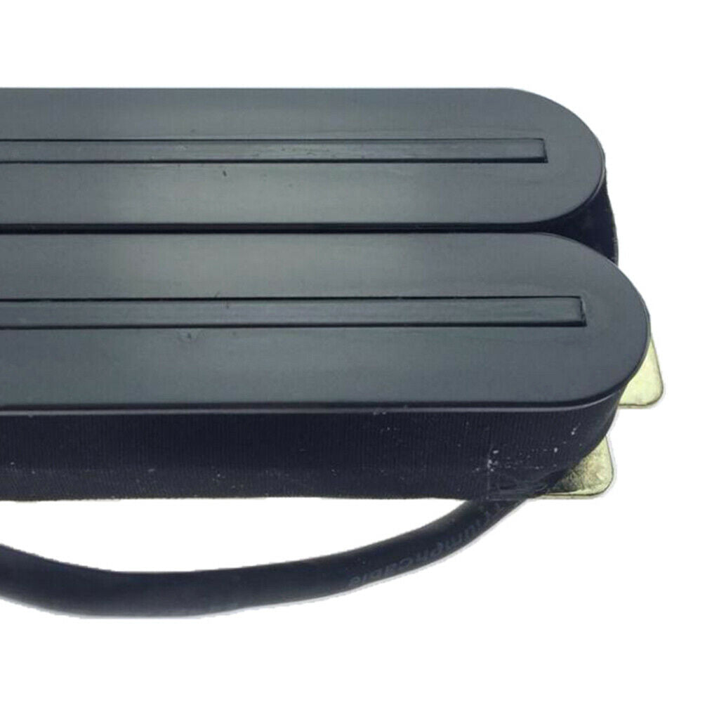 Black humbucker double track pickup copper base plate replacement for E