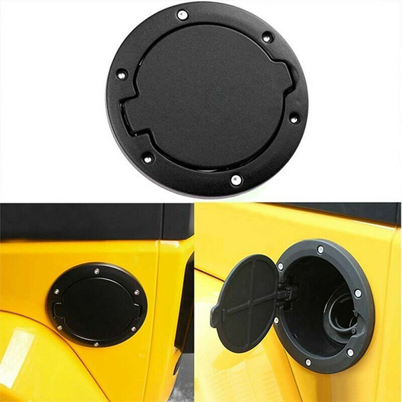 Fuel Filler Door Cover Gas Tank Cap For 07-18 Wrangler JK Unlimited DecorationDD