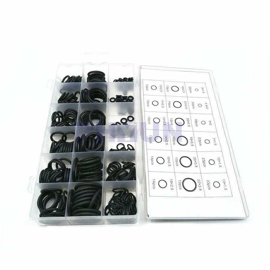 279pcs Mixed Black Rubber O-Ring Seal Gasket Kit For Car Pump Bearing Universal