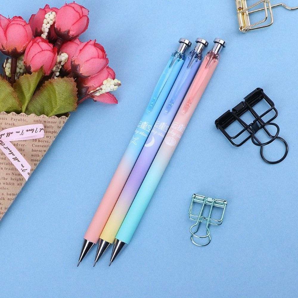 Cute Star Moon Mechanical Pencil Automatic Pens Stationery School Supplies 0.5m