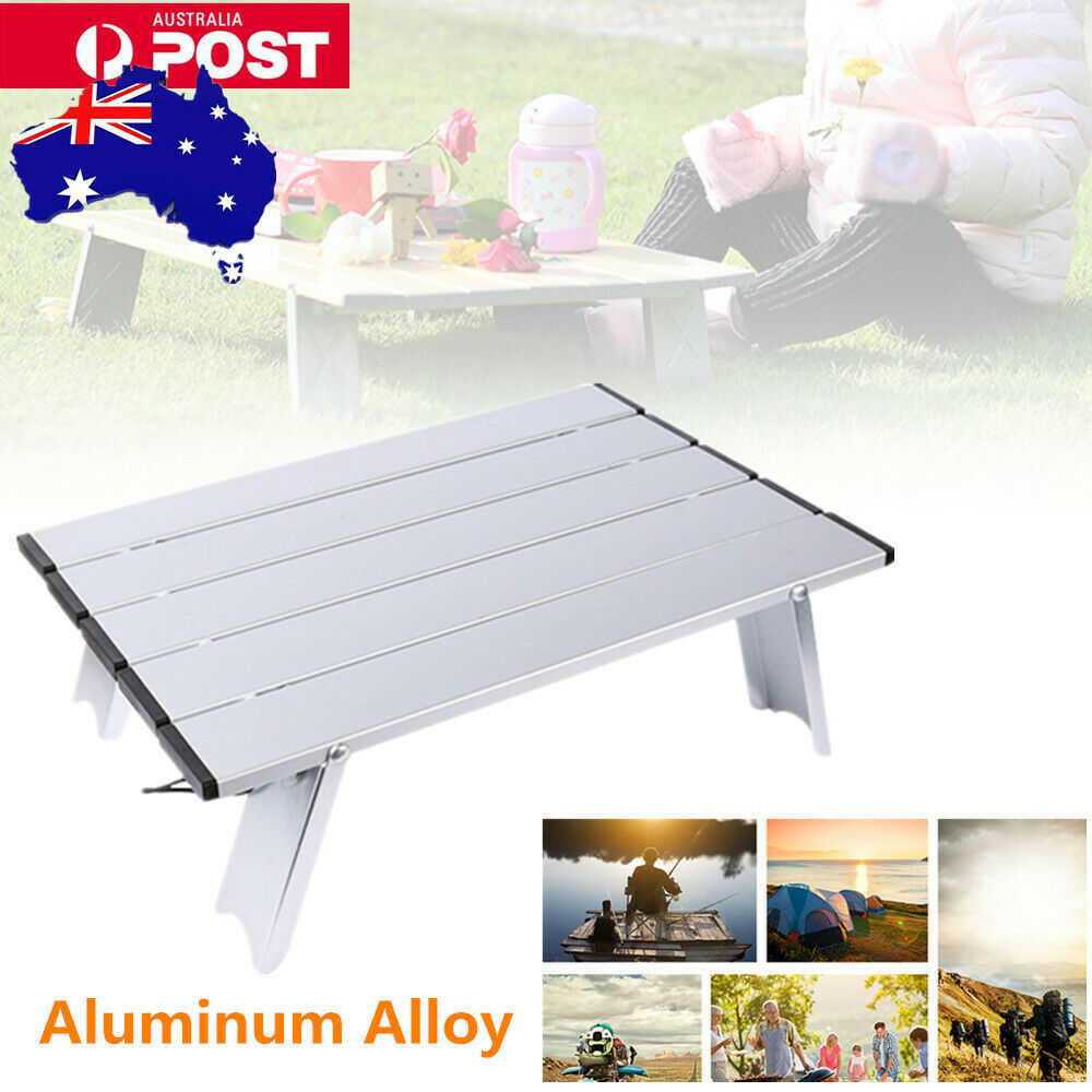 Outdoor Ultralight Folding Table Aluminum Alloy Camping Picnic BBQ Fishing Desk